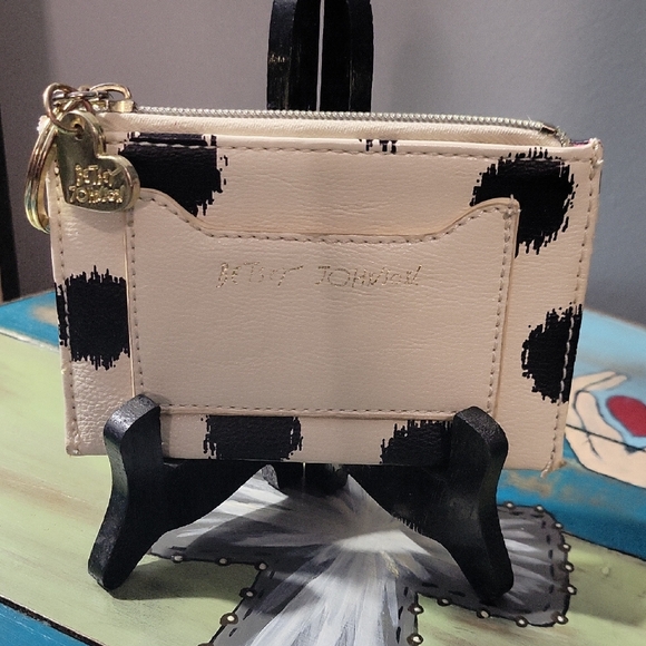 Betsey Johnson Handbags - Betsey Johnson Black and Cream Wallet